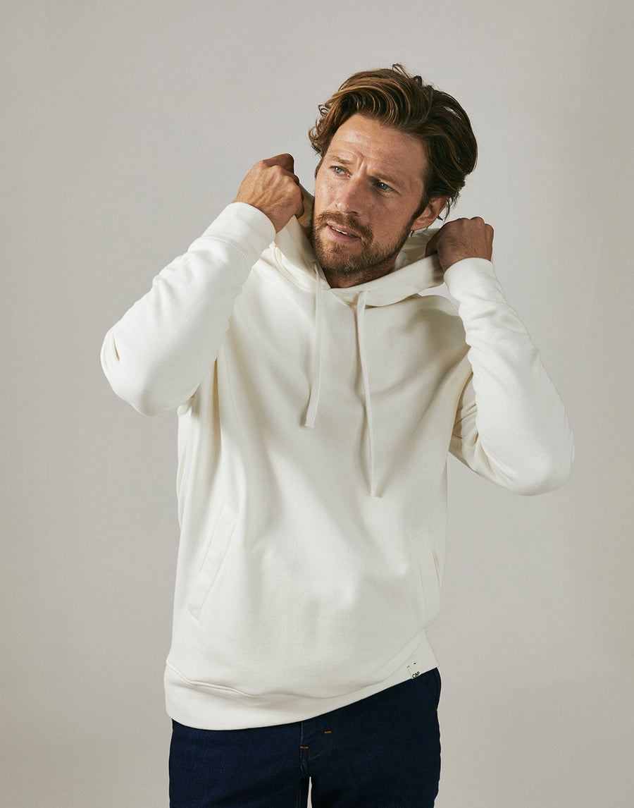 100% Organic Cotton sweat hoodie (Cream)